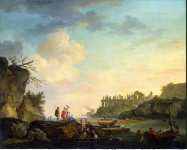 Vernet Claude Joseph Ruins near the Mouth of a River  - Hermitage